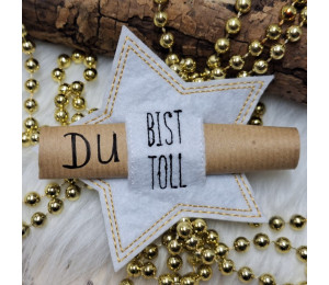 ADVENTSKALENDER VORFREUDE Türchen - Stickserie - 10 ITH Sterne mit Schlitz